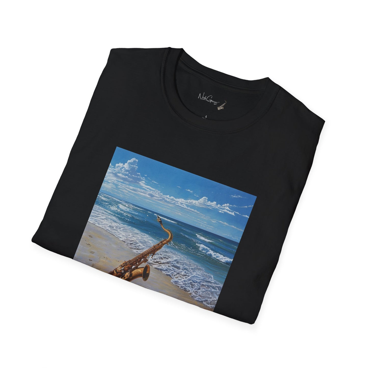 Sax On The Beach T-Shirt (With Logo)