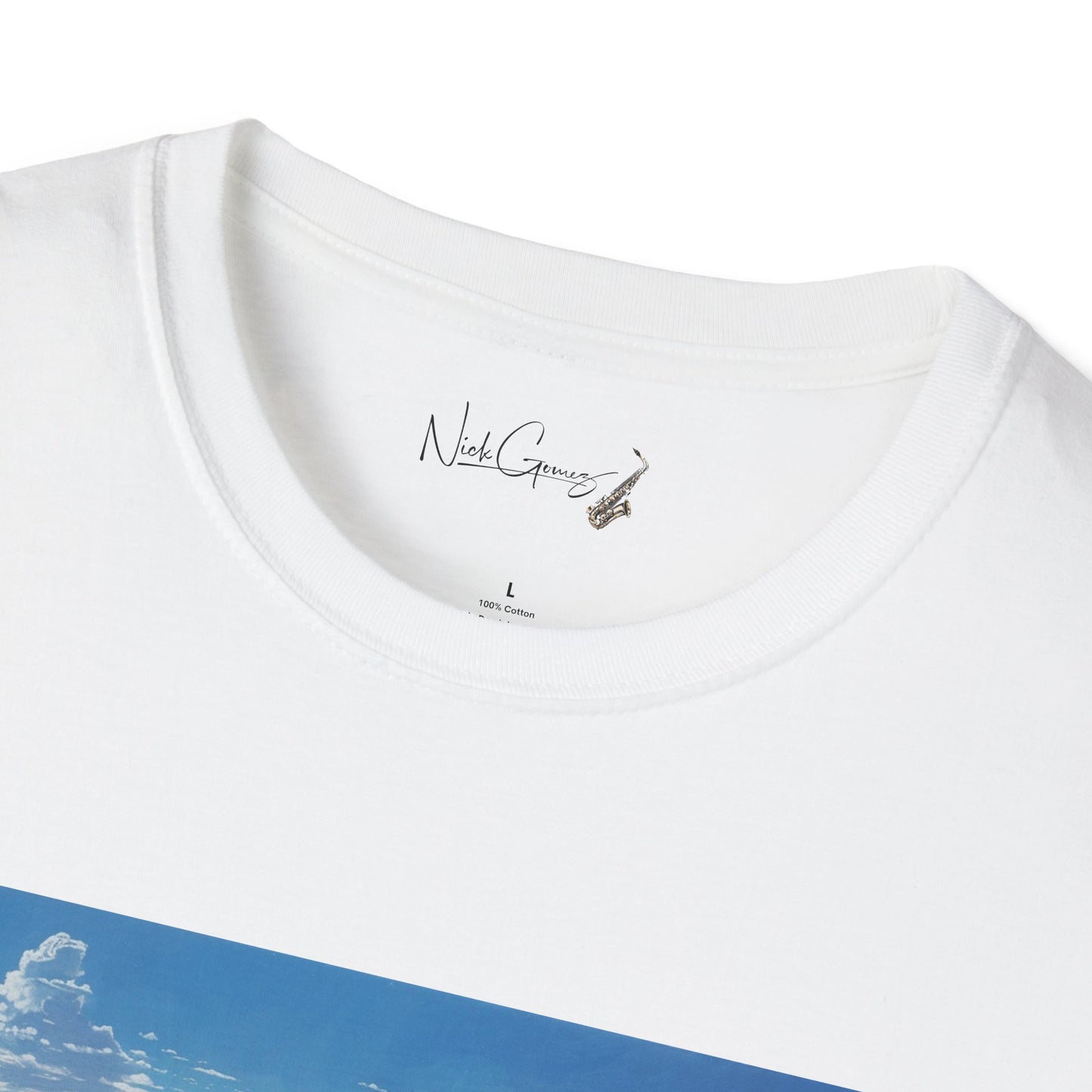 Sax On The Beach T-Shirt (With Logo)
